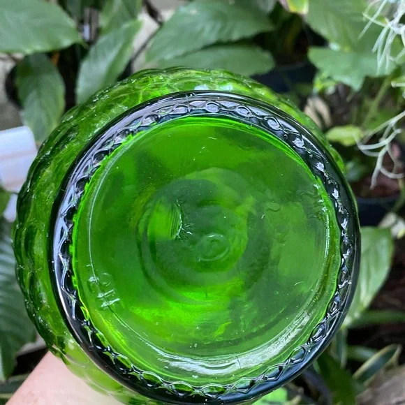 VTG SPANADA Rare Green Half Gallon Empty Wine Bottle With Cover & Label - Picture 5 of 7